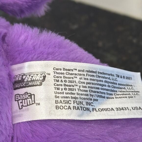 Care Bears Share Bear 13” Plush Toy Stuffed Animal Purple Lollipops 2021 EUC - Picture 9 of 11